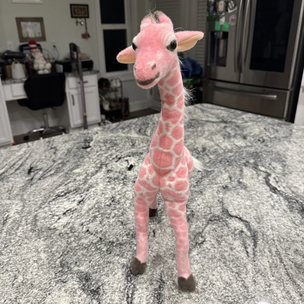 Pink Giraffe Adventure Planet 20in Standing Plush Stuffed Toy AP-GPI25